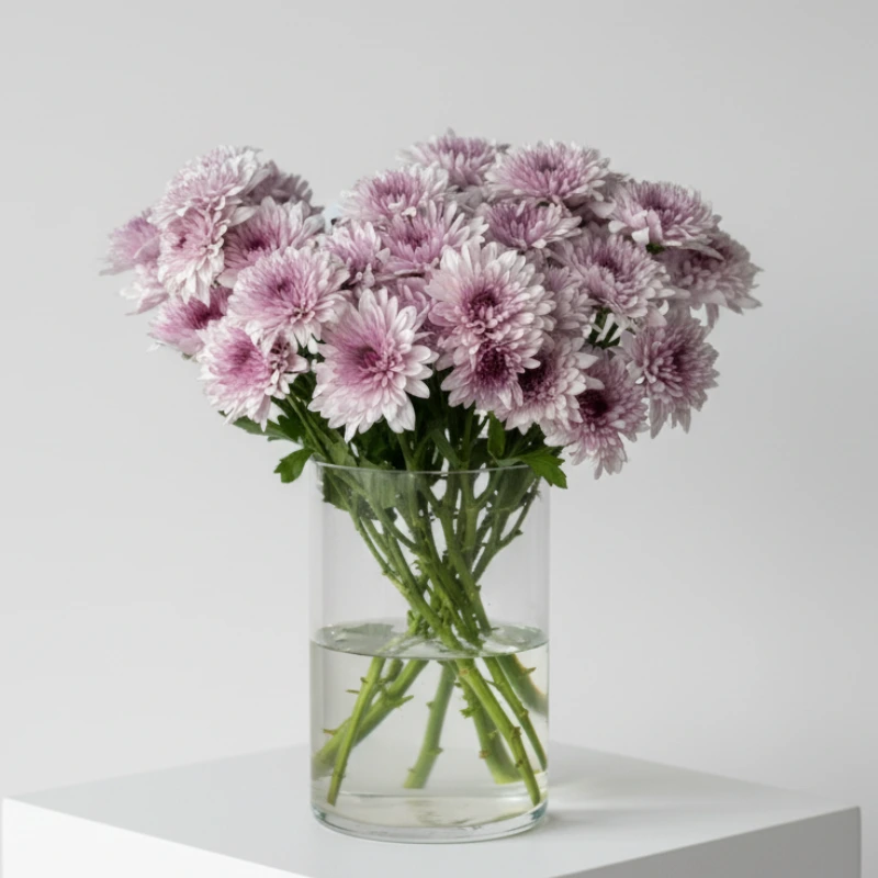 Lavender Chrysanthemum Vase Arrangement